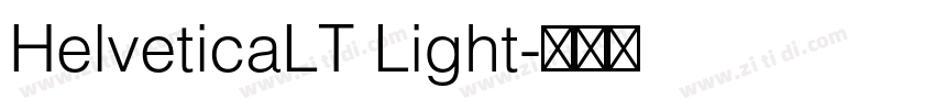 HelveticaLT Light字体转换